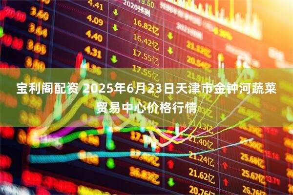 宝利阁配资 2025年6月23日天津市金钟河蔬菜贸易中心价格行情