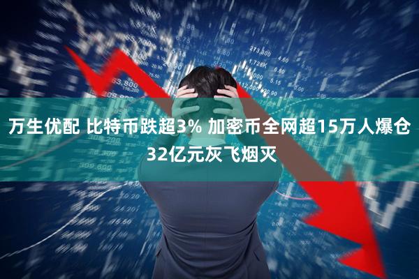 万生优配 比特币跌超3% 加密币全网超15万人爆仓 32亿元灰飞烟灭